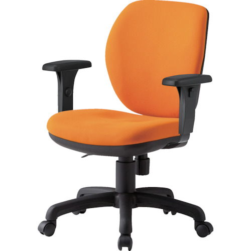 ＴＯＫＩＯ　オフィスチェア　Ｔ字肘付　オレンジ画像
