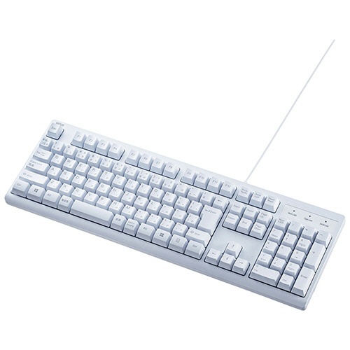 日本語109キーボード(USB)　ホワイト　RoHS指令準拠(10物質)　1台