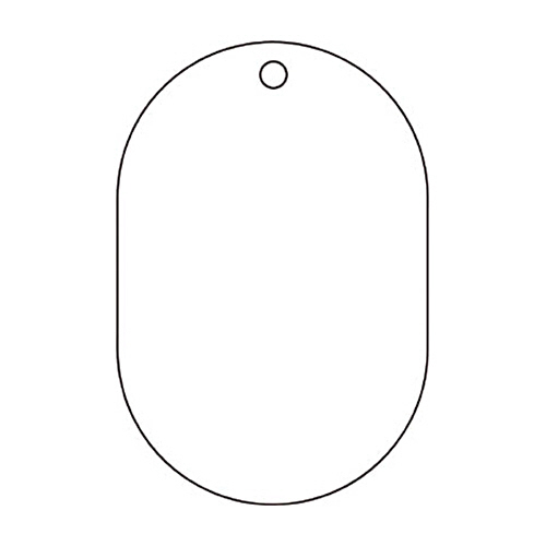 白無地板 小判型 70×47×2.5厚 1ﾊﾟｯｸ(5枚)画像