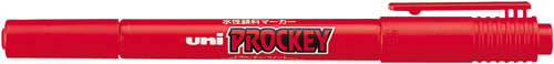 水性マーカー　プロッキー　細・極細　赤
