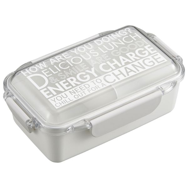 弁当容器 ENERGY CHARGE ランチボックス(仕切付) PCD-650 ホワイト画像