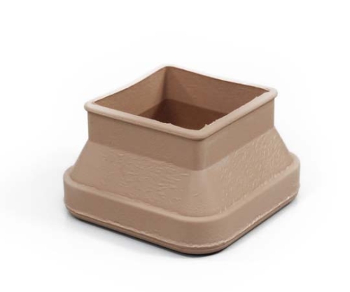 フリーサイズゴム脚キャップ(バラ) 角 40～50ミリ用 ベージュ画像