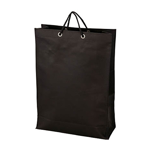 不織布ﾊﾞｯｸﾞ 黒 320×440×120mm 1ﾊﾟｯｸ(10枚)画像