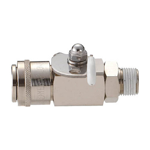 無圧ﾜﾝﾀｯﾁ継手ﾒｶﾞﾌﾛｰ(残圧抜き機能なし) R1/4 1個画像