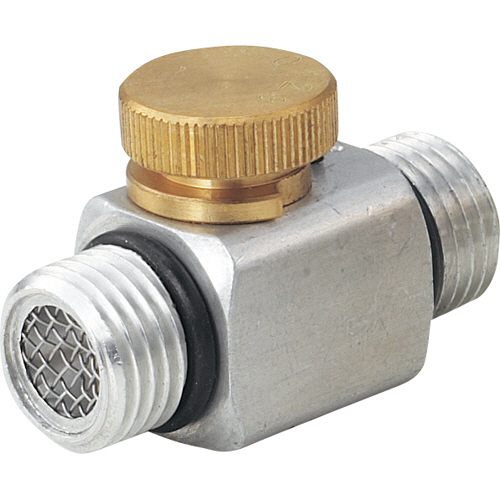 空気流量調節器 G1/4×G1/4 ｵﾈｼﾞ 1個画像