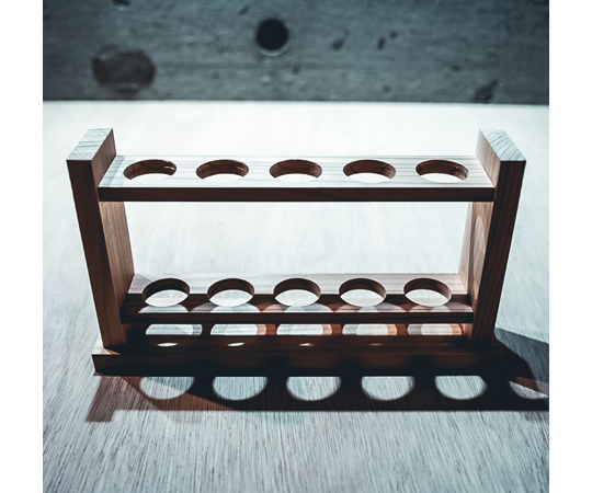 木製 試験管立て 穴25φ×5本立画像