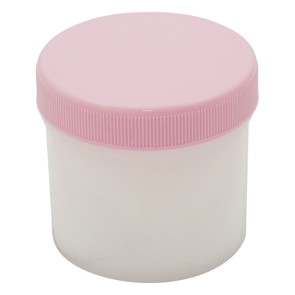 増量丸底プラツボ　未滅菌　120mL　ピンク　50個入画像