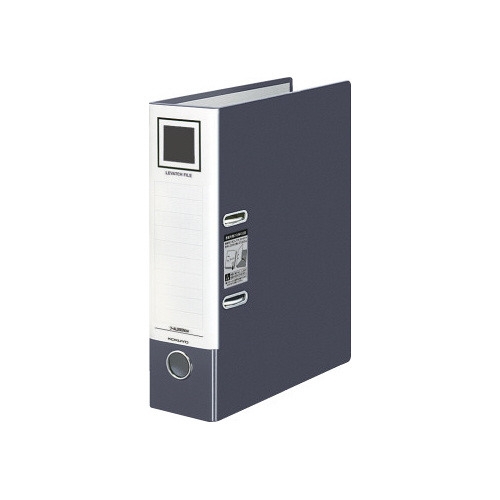 レバッチファイル　Ａ４縦　背幅７６ｍｍ　濃灰画像