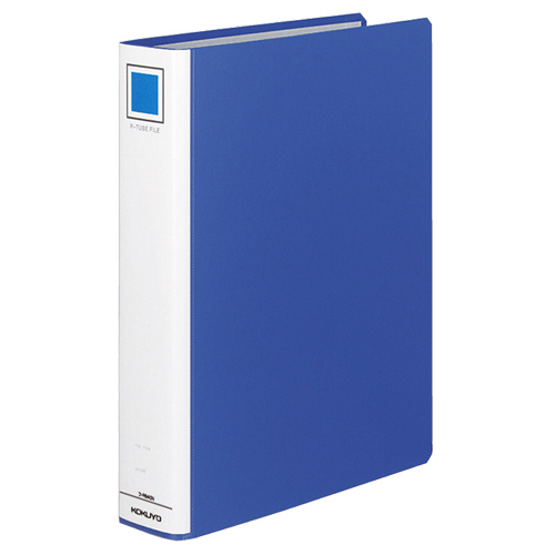 Rﾁｭｰﾌﾞﾌｧｲﾙ 片開き A4ﾀﾃ 330枚収容 33mmとじ 背幅64mm 青 1ｾｯﾄ(4冊)画像