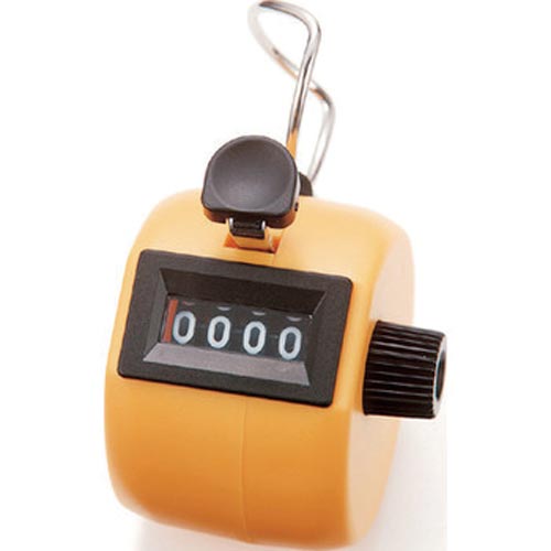 数取器　Ｃ　プラスチック製　手持型　イエロー画像