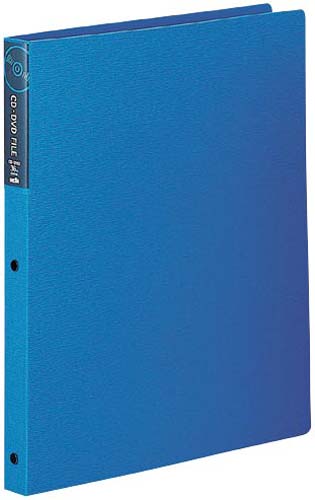 ＣＤ・ＤＶＤファイル　Ａ４－Ｓ　ブルー画像