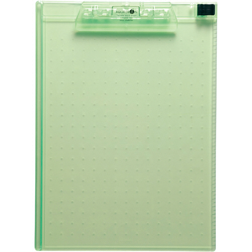 AQUA DROPs ｸﾘｯﾌﾟﾎﾞｰﾄﾞ A4ﾀﾃ 黄緑 1枚画像