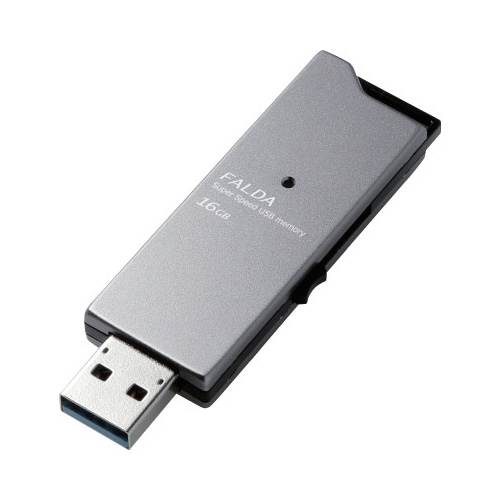 ＵＳＢ３．０対応メモリスライド式　１６ＧＢブラック画像