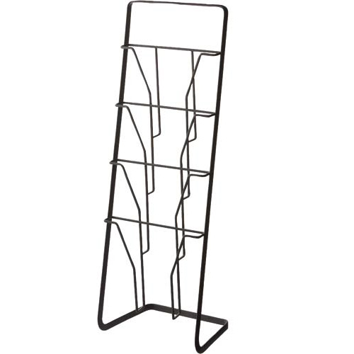 タワー　マガジンスタンド　４段　ブラック画像