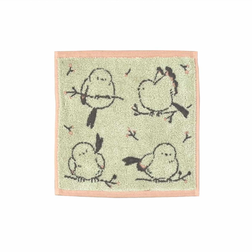 エナガ タオルチーフ 25×25cm オレンジ画像