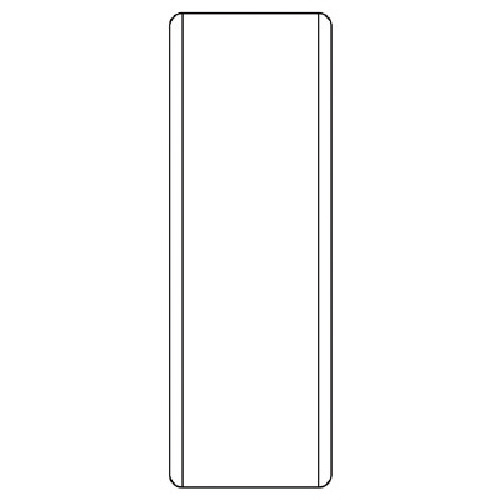 短冊型標識 (白)無地･ｴｺﾕﾆﾎﾞｰﾄﾞ･360×120 1枚画像