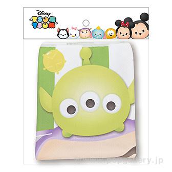 ディズニーかわいいクールタオル （6個入） パッケージの側面が見えている状態で、カラフルなデザインが印刷されている。