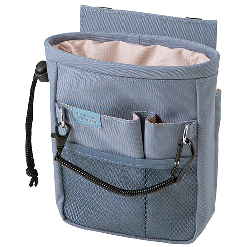 文具ｴﾌﾟﾛﾝﾊﾞｯｸﾞ 巾着 ﾌﾞﾙｰ 1個画像