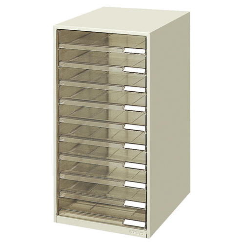 ﾚﾀｰｹｰｽ(ｶﾙﾃﾀｲﾌﾟ) A4ﾀﾃ 10段 ﾗｲﾄｸﾞﾚｰ 1台画像