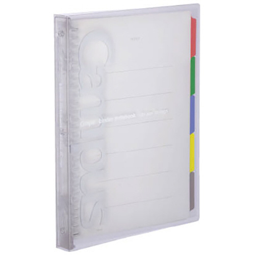 ｷｬﾝﾊﾟｽ ｽﾗｲﾄﾞﾊﾞｲﾝﾀﾞｰ(ﾐﾄﾞﾙﾀｲﾌﾟ)PP表紙 B5ﾀﾃ26穴 100枚 背幅29mm 透明 1冊画像