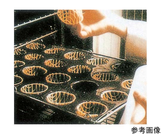 ドゥマール フレキシパン（円）585×385mm 28ヶ取 円形のトレイが均等に並んでいる様子