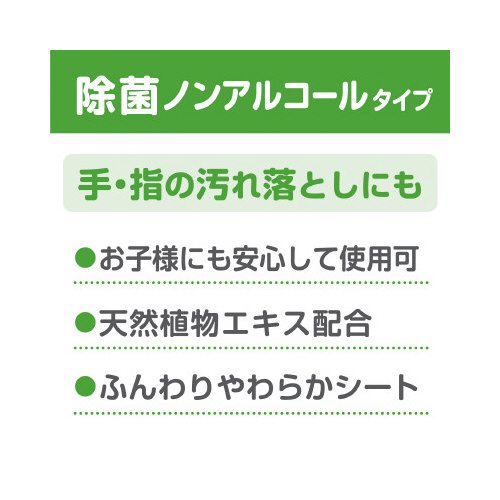 ウェットティシュー 除菌ノンアルコール 50枚×6 パッケージの上部が見える角度で撮影された状態