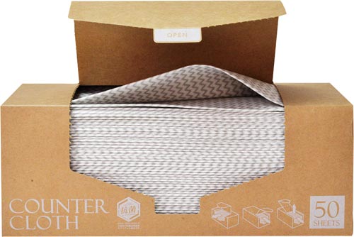 抗菌カウンタークロス　厚手５０枚　グレー画像