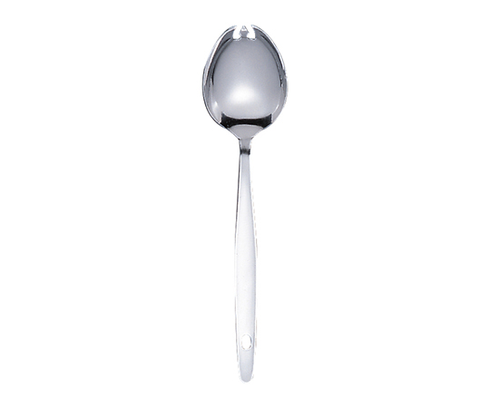 松印18-0給食用先割スプーン（穴明）　180mm