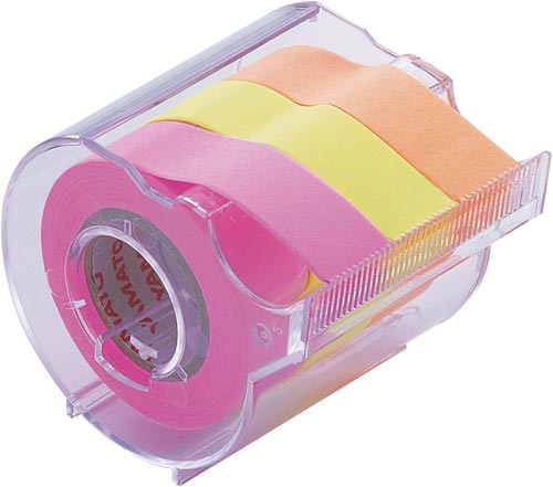 メモックロールテープ　１５ｍｍ幅　桃・黄・橙画像