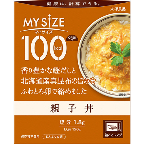 100kcalﾏｲｻｲｽﾞ 親子丼 150g 1食画像