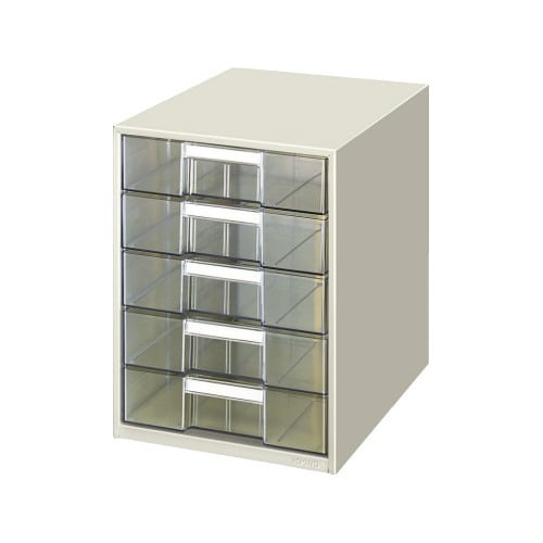 レターケース透明プラスチック引出しＢ４　深型５段画像