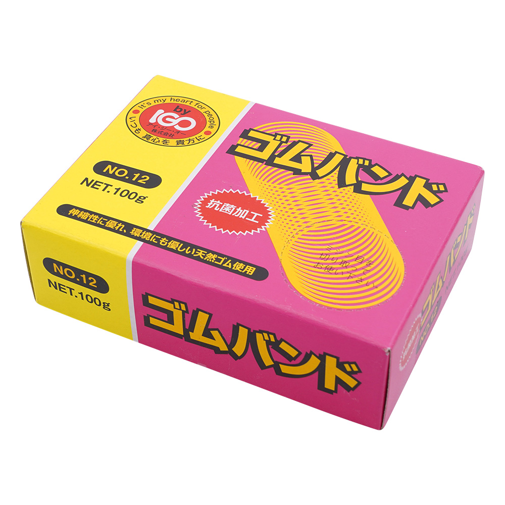 IGOゴムバンド #12 100g アメ 1箱（1100本入）画像
