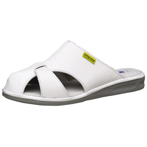 静電作業靴 男女兼用 ｴﾚﾊﾟｽｸｰﾙﾗｲﾄN ﾎﾜｲﾄ Mｻｲｽﾞ 1足画像