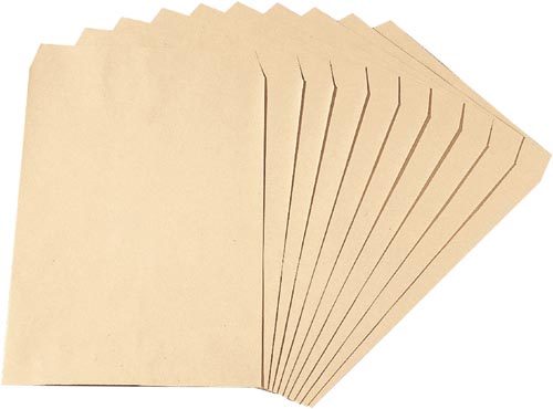 クラフト封筒（マチなし）Ａ３　１００ｇ　１００枚入画像