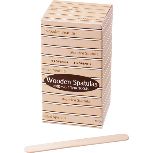 ｳｯﾄﾞｽﾊﾟﾁｭﾗ(木製ﾍﾗ) Mｻｲｽﾞ 1箱(100本)画像