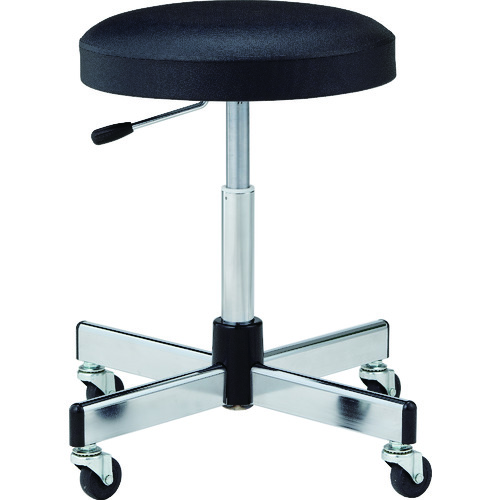 ノーリツ　作業用チェア　ゴムキャスター付　ブラック画像