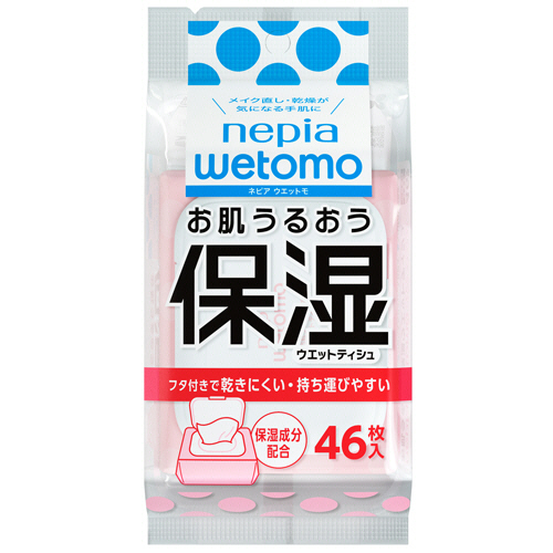 ﾈﾋﾟｱ wetomo お肌うるおう保湿ｳｴｯﾄﾃｨｼｭ 1ﾊﾟｯｸ(46枚)