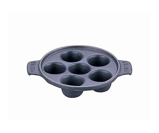 エスカルゴディッシュ　6穴　黒