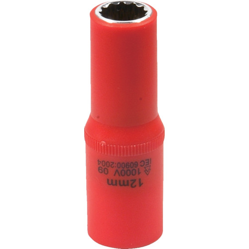 Tech-EV　絶縁工具　ディープソケット　3/8　12mm　1個画像