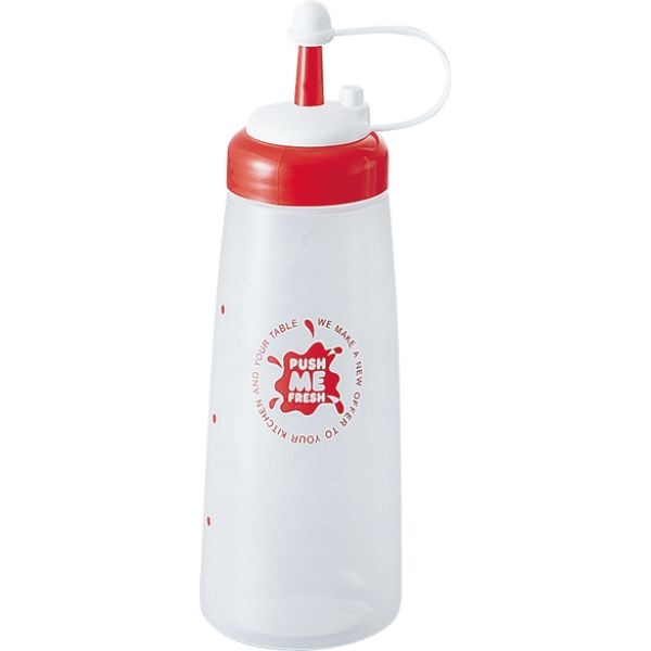 調味料入れ プッシュミー フレッシュ(L) レッド 台和画像