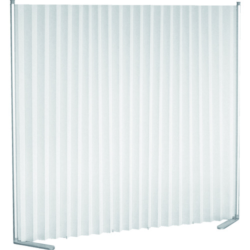 ＴＲＵＳＣＯ　伸縮式クロスパーテーション　幅４６２ｍｍ～１８００ｍｍ×高さ１５２９ｍｍ　ホワイト