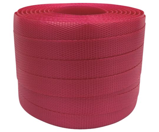 梱包用品　PPバンド　15.5mm×100m　レッド画像