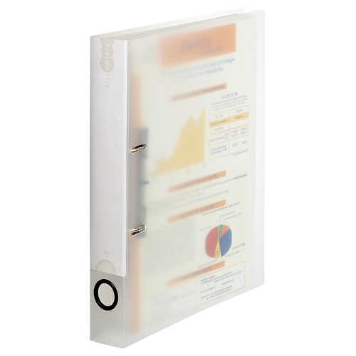 Dﾘﾝｸﾞﾌｧｲﾙ A4ﾀﾃ 2穴 250枚収容 25mmとじ 背幅45mm ｸﾘｱ 1ｾｯﾄ(10冊)画像