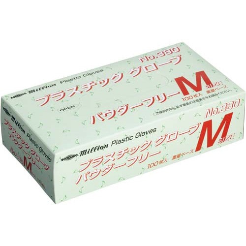 プラスチックグローブＮＯ．３８０　Ｍサイズ１０箱入画像