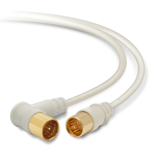 アンテナケーブル　２Ｃ　Ｌ型―ストレート　１ｍ画像