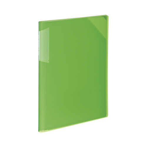 クリヤーホルダーブックノビータＡ４黄緑１２Ｐ画像