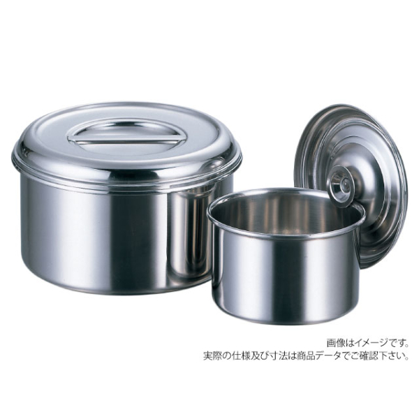 AG18-8 浅型キッチンポット 10cm 赤川器物製作所画像