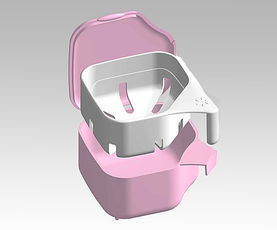 入れ歯洗浄用カップ　ピンク画像