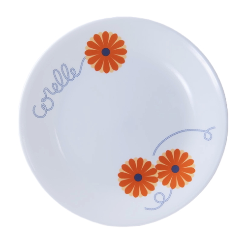 プレート 21.5cm CORELLE コレール オレンジマーガレット 強化ガラス画像