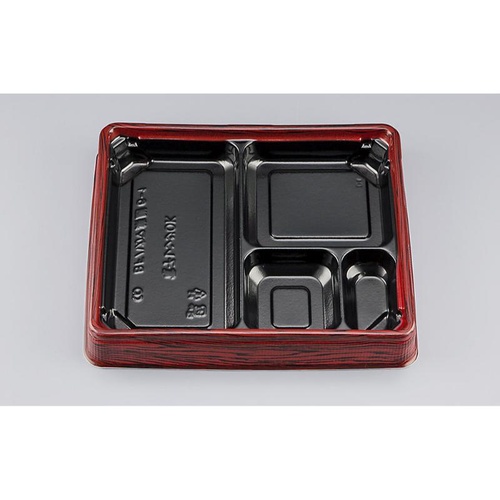 シーピー化成 弁当容器 BFハカマ集膳6-1 ローズW 本体(N)画像